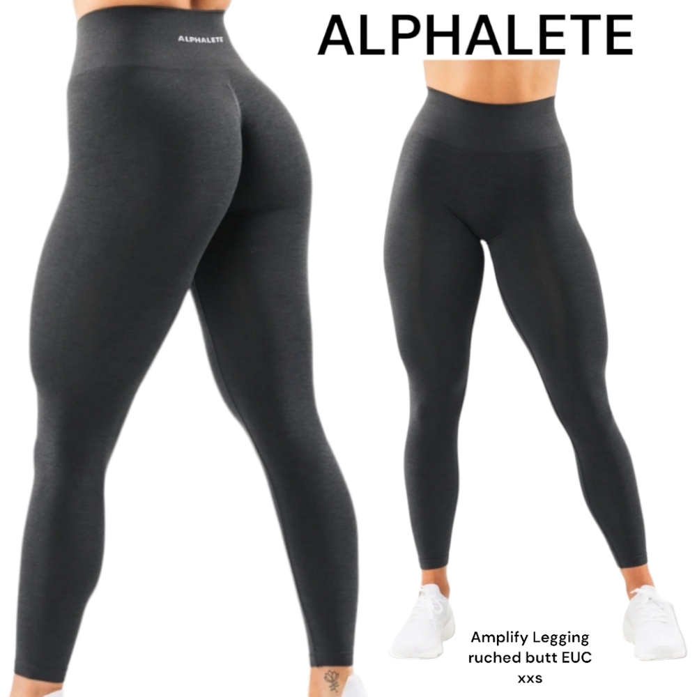 Alphalete Black/Grey Amplify Leggings